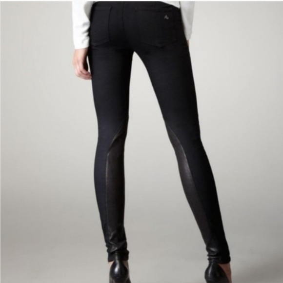 Rag & Bone Jodhpur Slim Fit Legging With Leather Breeches - Picture 4 of 12